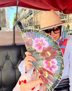 Natasha Leggero Instagram - Trying to enjoy myself in Italy while simultaneously avoiding sun damage!