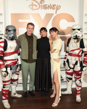 Natasha Liu Bordizzo Instagram - Yesterday’s Emmy’s FYC panel for @ahsokaofficial @starwars with the lineage of my dreams 🤧🤎

Styled by @thomascarterphillips 
Hair by @jennychohair 
MU by @jey_ventura