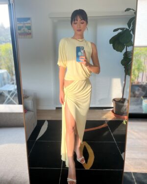 Natasha Liu Bordizzo Instagram - Yesterday’s Emmy’s FYC panel for @ahsokaofficial @starwars with the lineage of my dreams 🤧🤎

Styled by @thomascarterphillips 
Hair by @jennychohair 
MU by @jey_ventura