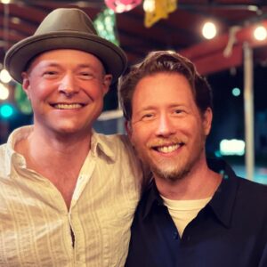 Nate Richert Instagram - Look who popped by for a visit! It’s @curtisandersen !! We talked about some crazy times. Gordie was not as innocent as he looks, folks. #gordie #harveykinkle #sabrinatheteenagewitch #oldfriends #tacotuesday @losamigosbarandgrill