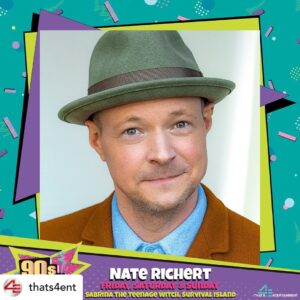 Nate Richert Instagram - Looking forward to another cast reunion! Posted @withregram • @thats4ent 😉‘Where'd they go, you do the math, help me follow Harvey's path!’

😍We are thrilled to welcome everyone’s favorite High School sweetheart, Nate Richert @thenaterichert to 90’s Con!
 
🔮Nate is best known for playing Harvey in Sabrina, The Teenage Witch. Other notable credits include Survival Island.
 
👉Nate will be joining us at the Connecticut Convention Center in Hartford , CT on Friday, Saturday and Sunday (March 11-13, 2022) for autographs, selfies, professional photo ops and a Sabrina, the Teenage Witch reunion Q&A panel and photo op. 

🚨🎟️ Tickets & Photo Ops are on sale NOW through our website! #LINKINBIO

📺With TV, Movie and Music reunions that are brand new to the convention scene, this is going to be one awesome celebration of the most rad decade! 

👀Stay tuned for another magical announcement tomorrow!