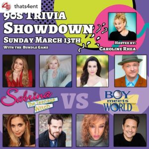 Nate Richert Instagram - I will be absolutely shocked if I get one answer right!!
Posted @withregram • @thats4ent 📡Calling all #TGIF fans! 

⏲Join us Sunday, March 13th on the panel stage at 12:30pm ET (it is a free event, just have your 90sCon admission ticket) for the first annual #90sCon Trivia Showdown, hosted by the hilarious Caroline Rhea!!

🎤Contestants will be selected right from the audience to compete alongside the cast of ‘Sabrina, The Teenage Witch’ or ‘Boy Meets World’.

🥇The winners from each round will receive a prize presented by Ultimate Wireless ! 

🤔Will #TeamSabrina or #TeamBoyMeetsWorld reign victorious?!