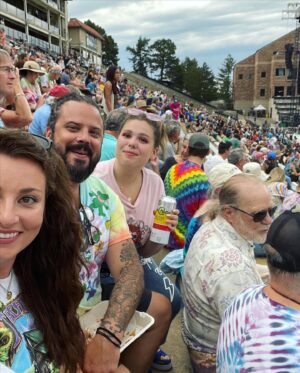 Nate Richert Instagram - One of my oldest and dearest friends gave me a miracle. A Dead show. Here are the photographable results. Sorry I cut you in half, @skiumah14 
@vegasgoody @alanag0509 @deadandcompany