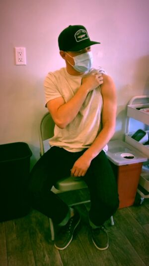 Nate Richert Instagram - 2nd dose down the old arm hatch yesterday. 2 weeks until faces!! #imissyourface