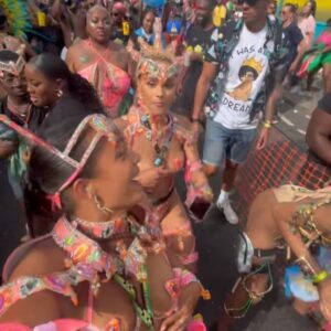 Nathalie Emmanuel Instagram - CARNIVAL WE LOVE YOU! 

airam_tribe x @iamxtreme_carnival for @nhcarnivalldn wearing @tiffanni_t’s BEAUTIFUL costumes. THANK YOU!

Jumping with your crew, jumping with new friends, connecting to the culture, whinin’ up your waist, and TAKING UP SPACE. Carnival was always about resistance, defiance and liberation! I could cry at the joy and love that I experience at carnival every year… and by the way… 🗣️WE’RE NOT GOING ANYWHERE! 

Stay BeYOUtiful… until next year 🥲🥹 🇱🇨🇩🇲#NottingHillCarnival2024 #Day2 #airamtribe@#XtremeCarnival #LucianCarnival #itsinmydna #proud