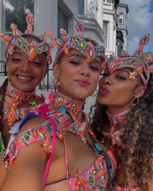 Nathalie Emmanuel Instagram - CARNIVAL WE LOVE YOU! 

airam_tribe x @iamxtreme_carnival for @nhcarnivalldn wearing @tiffanni_t’s BEAUTIFUL costumes. THANK YOU!

Jumping with your crew, jumping with new friends, connecting to the culture, whinin’ up your waist, and TAKING UP SPACE. Carnival was always about resistance, defiance and liberation! I could cry at the joy and love that I experience at carnival every year… and by the way… 🗣️WE’RE NOT GOING ANYWHERE! 

Stay BeYOUtiful… until next year 🥲🥹 🇱🇨🇩🇲#NottingHillCarnival2024 #Day2 #airamtribe@#XtremeCarnival #LucianCarnival #itsinmydna #proud