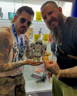 Nathan Blauvelt Instagram - GOD’S HATE & TRANSMISSION TOYS PROUDLY PRESENT THE “WAR MAN” SOFT VINYL COLLECTIBLE FIGURE.

COMING SOON IN GLORIOUS FULL COLOR.

ALL HAIL @mikeybonanno.