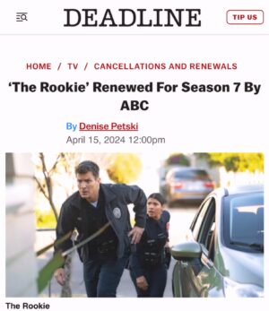Nathan Fillion Instagram - It’s a good feeling to have work. It’s even better to be able to take pride in that work. If you are among those who are enjoying The Rookie, we owe you our thanks. Thank you, for having excellent taste in entertainment. Season 7, here we come. (And let’s not forget ABC! Thanks for being so supportive!)