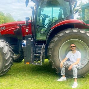 Nathan Sykes Instagram - Happy Sunday! If you’d like to know why I’m sat in the wheel of a tractor … head over to my TikTok 👀
