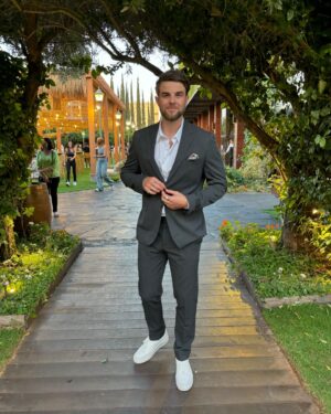Nathaniel Buzolic Instagram - Israel is amazing for many reasons. You can now add men’s wear to that list  also - thank you  @daredotstore for giving me a fighting chance while standing next to my beautiful @liyanoga.x