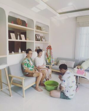 Nattharat Kornkaew Instagram - ขอให้มีความสุขกันทุกคนเน้อในวันสงกรานต์​💦