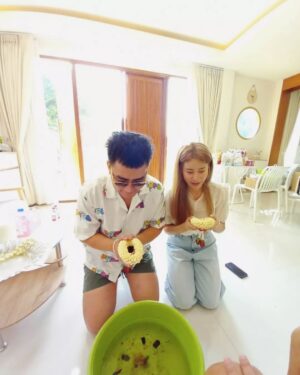 Nattharat Kornkaew Instagram - ขอให้มีความสุขกันทุกคนเน้อในวันสงกรานต์​💦
