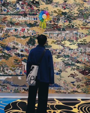 Nawapol Thamrongrattanarit Instagram - in the world of takashi murakami the artist who knows the past , the present and the future at once. His First exhibition in Japan’s public museum in 21 years . His self-written description on his works in the exhibition is fun. He lets us how he thinks while producing the piece , how he deals with the budget , how hard this exhibition get funding - sponsorship and etc. 

it’s especially good to see his sculptor because you can notice small details that you never spot it online. / the great show from the great artist
#kyoto