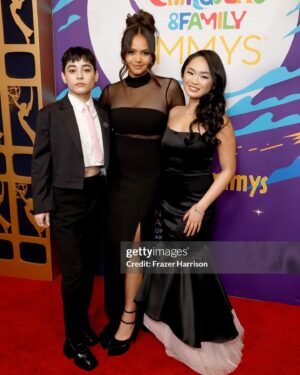 Nayah Damasen Instagram - Children’s & Family Emmys💛 I’m so happy that the crew gets this well deserved recognition with the 6 Emmy nominations!! Along with the big win for outstanding choreography @hlghlg truly no one more deserving!! Thank you #childrensemmys for giving us the honor of presenting and saying “the Emmy goes to…”