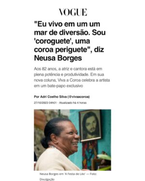 Neusa Borges Instagram - @neusaborgesoficial é destaque na imprensa. Ela falou um pouco da vida pessoal e profissional nos seus novos trabalhos na TV, no Streaming e no Cinema.

Como sempre #NeusaBorges é sinônimo de sucesso 🤎

Confira algumas manchetes:

📰 @quem 
📰 @voguebrasil 
📰 @nanarude 
📰 @portalibahia 
📰 @jornaldebrasilia 
📰 @heloisatolipan 
📰 @metropoles 

#neusaborgesnamídia 
@tzascom