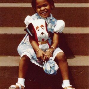 Nia Long Instagram - Throw back to my younger self sitting on the stoop in Brooklyn. ❤️