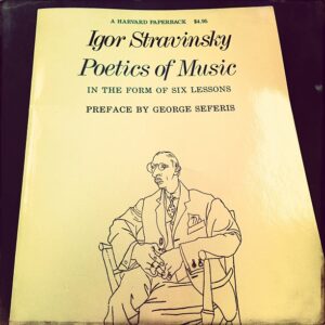 Nicholas Britell Instagram - Re-reading the classics #Stravinsky #Poetics #respect