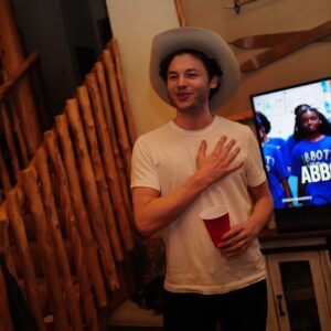 Nick Fink Instagram - Mid New Years toast. Probably said yeehaw at the end.