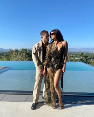 Nick Jonas Instagram - Date night for the Good Half premiere with my ❤️. @priyankachopra @thegoodhalfmovie