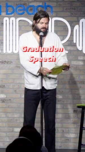 Nick Thune Instagram - Should work as is. #graduationspeech TOUR DATES: Link in bio (Chicago, Phoenix, Cleveland coming up) #standupcomedy #nickthunejokes #nickthune #graduation #graduate #graduationday🎓 #funny #comedy #fyp