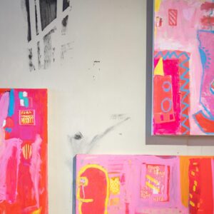 Nick Thune Instagram - 2 more days @springbreakartshow come on down to Culver City and look at some amazing art. And mine 😜.

1. Core me
2. “Lost in yourself”
3. @kuaseykarinen my curator and friend
4. Shameless
5. Cut for Time
6. Fun
7. Heaven is Low
8. Opening night with the 🐐 @summerjoyphoenix 
9. Shook
10. Me mid sale

1-7 9,10 📷 @ingridbostromphotography 
8 📷 @sammysachs