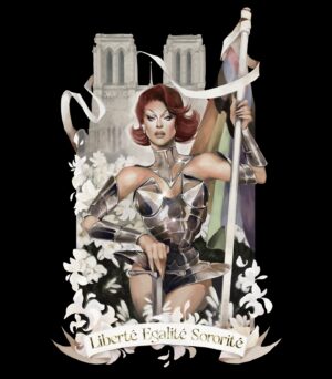 Nicky Doll Instagram - Queer people deserve representation and to tell their stories. I have always been proud to be Joan of Arc in drag but it never felt more meaningful than now. Endlessly proud of my country, us as a community and the stance we took for inclusivity, tolerance, love and freedom. 
⚔️ LIBERTÉ, EGALITÉ, SORORITÉ ⚔️

SWIPE —>

100% Cotton
Stone Washed
Unisex
Ethically Made in the USA

Thank you @bibartis for working on this with me, which I think my all time favorite piece of merch now. 

20% of the proceeds will go to The Cybersmile Foundation. The Cybersmile Foundation is a multi-award-winning nonprofit organization committed to digital wellbeing and tackling all forms of bullying and abuse online. They work to promote kindness, diversity and inclusion by building a safer, more positive digital community. @cybersmilefoundation 

Link in bio! 
@mybestjudy 

🇫🇷🇫🇷🇫🇷🇫🇷🇫🇷🇫🇷

Les personnes queer méritent d’être représentées et de pouvoir raconter leurs histoires. J’ai toujours été fière d’être Jeanne d’Arc en drag, mais cela n’a jamais semblé aussi significatif qu’aujourd’hui. Je suis infiniment fière de mon pays, de nous en tant que communauté et de la position que nous avons adoptée en faveur de l’inclusion, de la tolérance, de l’amour et de la liberté. 

⚔️ LIBERTÉ, ÉGALITÉ, SORORITÉ ⚔️ 

SWIPE —> 

100% Cotton
Stone Washed
Unisex
Ethically Made in the USA

Merci @bibartis d’avoir travaillé avec moi sur ce projet, qui est, je pense, mon article de merchandising préféré de tous les temps maintenant. 

20 % des recettes seront reversées à la Cybersmile Foundation. La Cybersmile Foundation est une organisation à but non lucratif maintes fois primée, engagée dans le bien-être numérique et dans la lutte contre toutes les formes d’intimidation et d’abus en ligne. Elle s’efforce de promouvoir la gentillesse, la diversité et l’inclusion en créant une communauté numérique plus sûre et plus positive. @cybersmilefoundation

Lien en bio! 
@mybestjudy