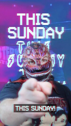 Nicolas Dansereau Instagram - Mystery Wrestling 9 is THIS SUNDAY
and its FREE TO WATCH
twitch.tv/eviluno