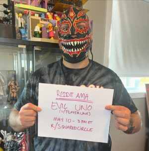 Nicolas Dansereau Instagram - Hello! Evil Uno is doing a special AMA on r/squaredcircle today at 3PM et!

Now is your chance to Ask Me Anything!