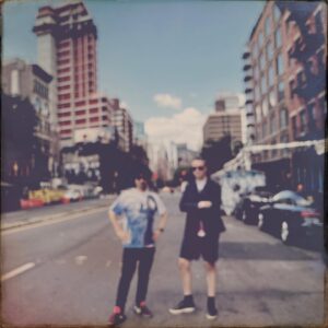 Nicolas Winding Refn Instagram - New York tour with Hideo & NWR 💖 we saw:
- Forbidden Planet where I use to hang out in the 80’s 🤗
- Cinema Village where I saw The Texas Chainsaw Massacre at 14 in the 80’s
- Prada store on Broadway to see the Touch of Crude exhibition 
- What use to be CBGBs
- Iconic NY image of us two

#hideo❤️nwr #nwrnewyork