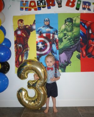 Nicole Franzel Instagram - celebrated our little Spider-Man today 🥳❤️🥳. He will be THREE in just a couple of days 🥲!! I can’t believe it! 🥹