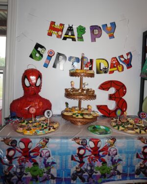 Nicole Franzel Instagram - celebrated our little Spider-Man today 🥳❤️🥳. He will be THREE in just a couple of days 🥲!! I can’t believe it! 🥹