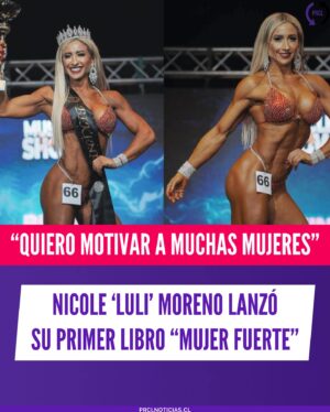 Nicole Moreno Instagram - 😍👏🏻 Hace algunas semanas Nicole ‘luli’ Moreno lanzó su primer libro 📕 llamado “Mujer Fuerte” que se encuentra disponible a través de nmfitness.cl

“Este libro no es solo mi historia, sino una guía para todas las mujeres que buscan vivir una vida empoderada, saludable y plena. Quiero compartir contigo las lecciones que he aprendido, las estrategias que me han ayudado a superar obstáculos y las herramientas que puedes utilizar para alcanzar tus propias metas”, señala la descripción. 

“Como mujeres chilenas, enfrentamos desafíos únicos. Las expectativas sociales, las responsabilidades familiares y las presiones laborales pueden hacernos sentir abrumadas. Sin embargo, también somos increíblemente fuertes y capaces de lograr cualquier cosa que nos propongamos”, añadió. 

“A través de estas páginas, quiero que descubras tu propio poder, que encuentres la fuerza para reinventarte y que aprendas a aprovechar cada oportunidad que se te presente. Hablaremos sobre la importancia de un buen mindset, la disciplina, la inversión en ti misma, el cuidado personal y mucho más”, enfatiza.