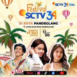 Nicole Rossi Instagram - Jalan-jalan ke Kota Pandeglang, CHAKEEEP
Jangan lupa bawa keluarga
Kalau kamu lagi pusing
Nonton Festival SCTV34 solusinya 😆🔥

Wargi Pandeglang, marilah menyambut #HUTSCTV34! 

Ada live streaming di media sosial SCTV (Instagram, Facebook, TikTok, Youtube, dan Vidio.con) bersama @aqeelacalista, @jefannathanio, dan @nicole_rossi_ yang akan lunch bareng fanbase, CSR ke panti asuhan, wisata kuliner, sampai #JumpaArtis 

Wajib banget nih buat Fevers yang di luar kota nonton live streaming-nya mulai pukul 12.00 WIB 🤗✨

#SCTVSpesial #Pandeglang