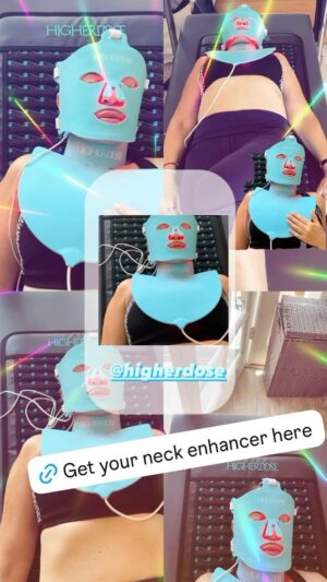 Nicole Stuart Instagram - ✨ Sundays are all about self-care and rejuvenation! 💆‍♀️ Embrace the HigherDOSE trio for the ultimate pampering session: 
(Link in bio for all these products!!)
🌟 The Red Light Face Mask for a radiant glow and mood boost. @higherdose 
💖 The Neck Enhancer to keep delicate areas youthful and smooth. 
✨ And now, the GO Mat for easing chronic pain, workout recovery, deepening meditations, and total-body relaxation on-the-go. 

💫 Ground yourself in the earth’s magnetic field with PEMF technology, enhance recovery with Infrared heat, and uplift your mood with healing crystals emitting negative ions. All in one convenient package—no setup or cleanup required! 🌿 Elevate your self-care routine with HigherDOSE magic. #SelfCareSunday #HigherDOSE #RejuvenateAndRelax ✨🌺