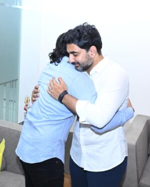 Nikhil Siddhartha Instagram - It was fantastic meeting @naralokesh Anna today.. congratulated and Wished him on The massive Success.. Thanked him along with Mammaya garu Chirala MLA MM Kondaiah for Giving a Chance to Serve the people. Extreme Development Is coming to AP 👍🏼🔥
