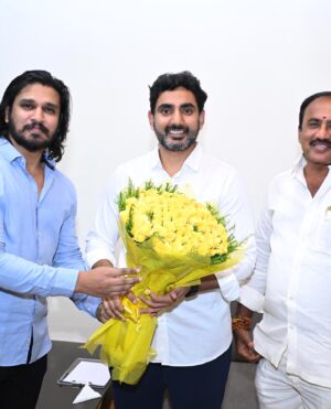 Nikhil Siddhartha Instagram - It was fantastic meeting @naralokesh Anna today.. congratulated and Wished him on The massive Success.. Thanked him along with Mammaya garu Chirala MLA MM Kondaiah for Giving a Chance to Serve the people. Extreme Development Is coming to AP 👍🏼🔥