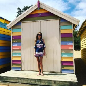 Nikki Grahame Instagram - Brighton beach, Melbourne 🏖