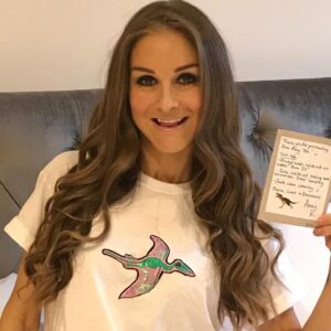 Nikki Grahame Instagram - Love my new pterodactyl tee!!
Thanks my lovely @amyltommo #DinoAmyTee amystees@hotmail.com