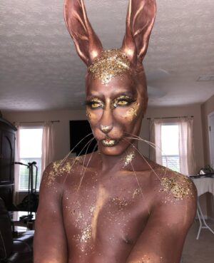 Nina Bo'nina Brown Instagram - Found this pic of my chocolate bunny look thought i would post since Easter is coming soon. Ps uk rawview soon.  #chocolate #easterbunny #rpdr #dragqueen #ukvstheworld #makeup #mua #creativemakeup