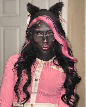 Nina Bo'nina Brown Instagram - Pics of my Catty Noir look from my recent rawview #makeup #mua #monsterhigh #cattynoir #rpdr