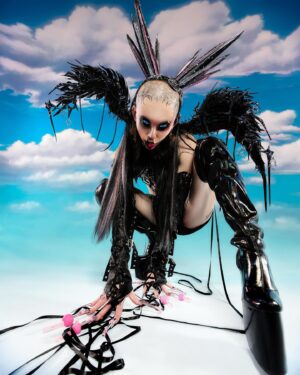 Niohuru X Instagram - 你是魔鬼中的天使 让恨变成太俗气的事🩸 @abookof 🩸
.
Photographer   Creative Director : Lily Lytton @lilylytton_photography 
Stylist: Miranda Monroe @mirandamonroe.xo 
Lighting Assistant: Margot Lily @margotlily 
Hair: Jackie Bieber @madebyjackiebieber 
Prosthetic Make up: Cesia Martinez @gutterglitt3r 
Nails:  Rox Vazquez @statement_not_maintenance Zahara Browne @dahouseofphalanges 
Studio: The Powder Room Studio @thepowderroomstudiola
3D edit: @unfor_