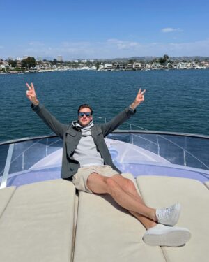 Norbi Novak Instagram - Fun boat day on set. Please call me Captain Norrrrbi 🌊 argh!