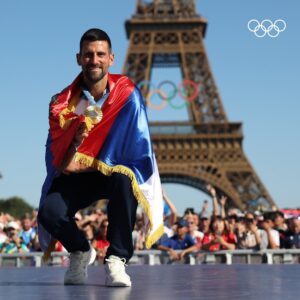 Novak Djokovic Instagram - “Winning the Olympics is the pinnacle of an athlete’s career” - Novak Djokovic

#Paris2024 #Olympics #MoreThanSport