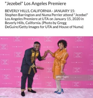 Numa Perrier Instagram - Still beaming from the LOS ANGELES PINK CARPET PREMIERE of JEZEBEL last week. When I tell you how much I dreamed of this!!! Ahhhh.  And now so many of you have watched the film on @netflix I’m soaking up all the love and even the non love that’s really valuable to me too!  I can’t say it enough so I’m going to say it again! THANK YOU to the entire Jezebel team THANK YOU to the entire @arraynow team lead by @Ava & @tilanej THANK YOU to @sharonprdiva THANK YOU to so many of you that have cheered me on since Black&Sexy and before - some of you go all the way back to MYSPACE 😂😂😂😂😂 I intend to keep working — headed to set now! And I’m writing developing directing — lots of news to share and soon. Thank you to my agents for hosting this beautiful celebration @ali_benmohamed @lyscat @annaflick @unitedtalent and above all thank you to my sister @msliviaperrier who has loved protected and cared for me since i was a baby. No one knows me better. #jezebelmovie 💕💕💕💕💕💕💕💕💕💕
