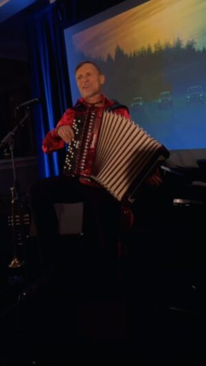 Oleh Skrypka Instagram - 🙏 Grateful for everyone who stood with Ukraine at Ukrainian Action’s 2nd Fundraising Gala Dinner last Saturday!

🎉We celebrated the passing of USAs $61bn aid bill, and rallied for more European support on an insightful panel with Eduard Fesko - Charge d’Affaires of the Ukrainian Embassy (UK), Jack Lopresti - MP & Deputy Chair of the Conservative Party & Francis Dearnley of the Telegraph.

🎶 The electric performance of @o.skrypka brought all 135 guests to their feet dancing to Ukrainian rock, followed by an exciting auction! 

💙💛Every detail echoed our love for Ukraine: from Ukrainian decorations & outfits, cherry vodka infusions by @mriya_neo_bistro Ukrainian coffee by @vadimgranovskiy and Vodka prizes by @vodkadimas amongst many other unique touches. It was a special night supporting Ukraine. 

🇺🇦Together, we raised £67.5k to expand Ukrainian Action’s Heroes rehabilitation program for Ukrainian war veterans and to continue our deliveries of emergency support vehicles and humanitarian aid to Ukraine. 🛻🚑

Photo/Video: @aniasmlkv