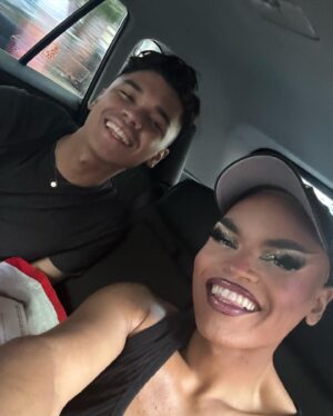 Olivia Lux Instagram - 🧡 HOUSE of LUX 🧡 introducing my drag daughter @vanity_lavain ✨ ok so if y’all know me, you know that I never thought I would have a drag child, BUT bb the stork had other plans 👶🏽 😂 — from the minute I saw vanity perform I knew the universe was saying THAT 👏🏾 IS 👏🏾 YOUR 👏🏾 DAUGHTER 👏🏾 .. it also helped that y’all kept tagging me and her in stories because we looked so similar 😂 so after countless hilarious FaceTime calls together, wild nights out watching drag and feeling inspired conceptualizing new outfits and numbers, even traveling to new places all in the name of drag — I am so honored to call this incredible artist my daughter. Please please please if you can go check her page out. If it’s resonating with you don’t be afraid to give her a follow bb and follow her on her artist  journey 🤍 !!!!!!!! 

hairs by my drag mama: @theonlymadd 🧡 it’s all in the family! 

🦋📸: @theclavel