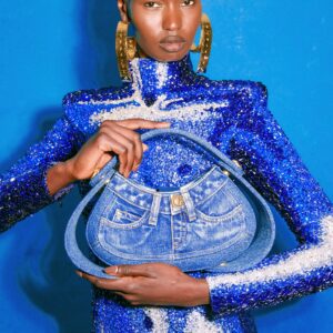 Olivier Rousteing Instagram - Oh , btw obsessed with the new Balmain resort 💙🩵🤍 #justsaying