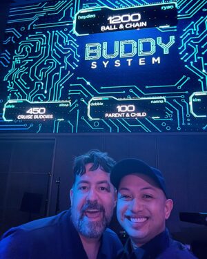 Ongina Instagram - Celebrating @h.oney79 with @meuzik on the Celebrity Apex with the @bearsondeck.

Our first stop - San Juan, Puerto Rico!
Came back to 🚢 and won the Buddy Game! Best friends for real! 

So much fun so far!