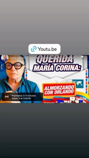 Orlando Urdaneta Instagram - YA EN MI CANAL DE YT
@mariacorinamachado 
@vinotintomediagroup @vinotintoradiovenezuela @vinotintoradiovenezolanisima
