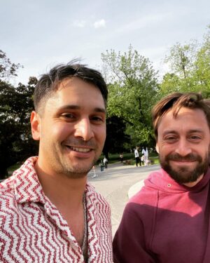 Otar Saralidze Instagram - Too good to be true.Never give up on your dreams though.Thank You cosmic Powers for that moment. Thank you Kieran . You are true  inspiration.Blessings and much success❤️ 
Speaking of …new Episode of succession is out Today! It’ll blow your minds…
#kieranculkin #amazing #nevergiveup #greatful